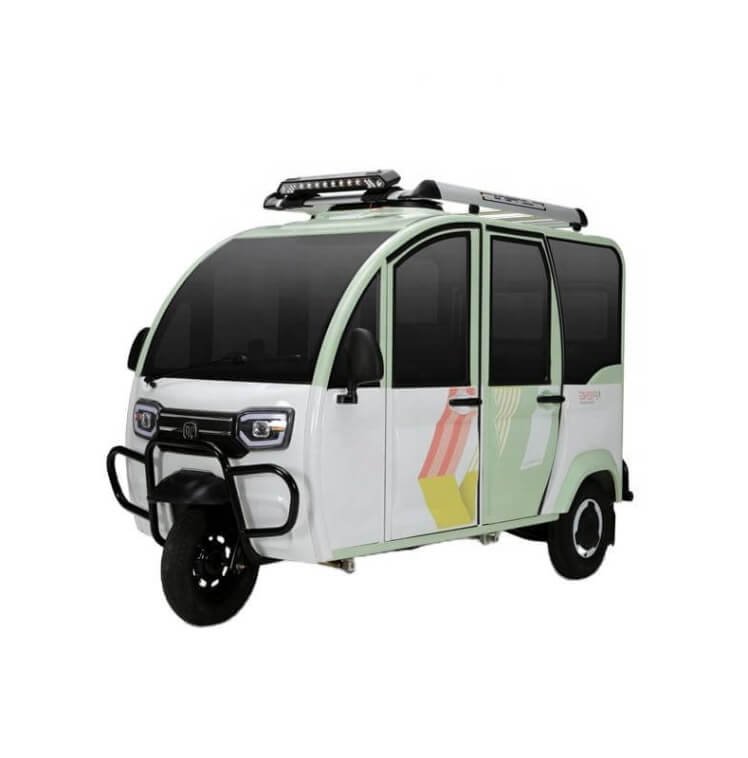 Modern electric enclosed passenger tricycle